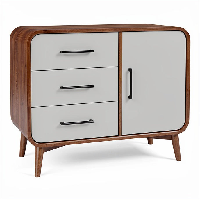 **Modern Wooden Sideboard with Three Drawers and Two Doors**