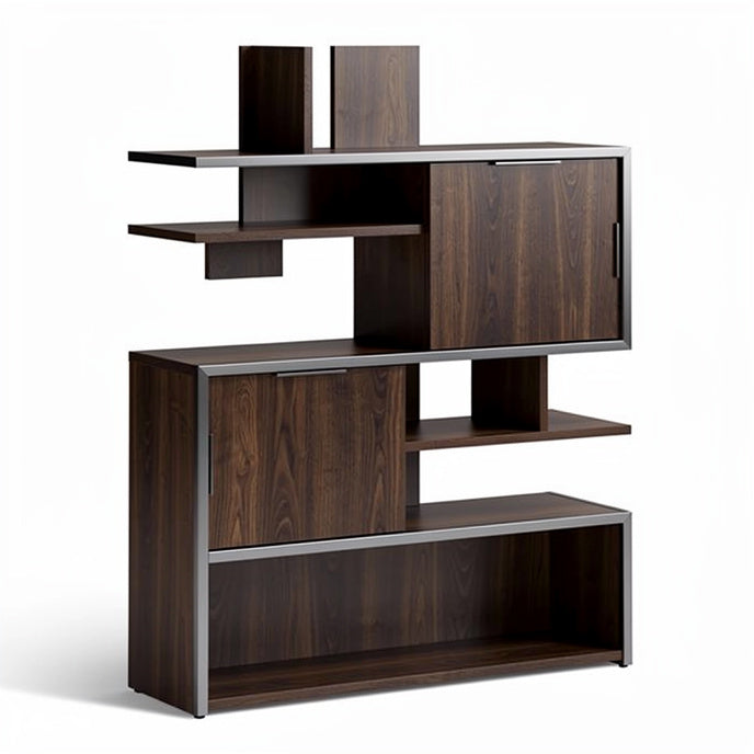 Modern Wooden Shelving Unit with Modular Design